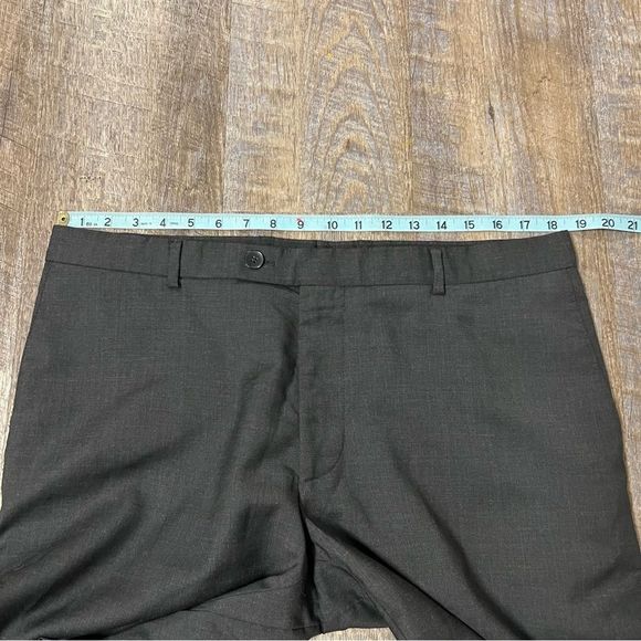Strellson Pants Mens 37x31 Charcoal Gray 100% Virgin Wool Livio Dress Pants - Picture 6 of 12